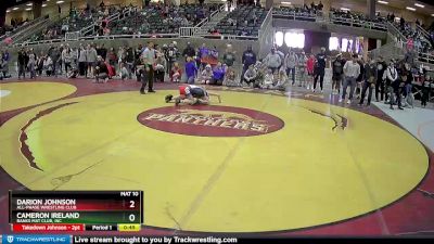 92 lbs Cons. Semi - Darion Johnson, All-Phase Wrestling Club vs Cameron Ireland, Banks Mat Club, Inc