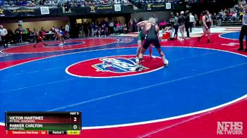 4A-165 lbs Cons. Round 2 - Victor Martinez, Mt Zion, Jonesboro vs Parker Carlton, North Hall