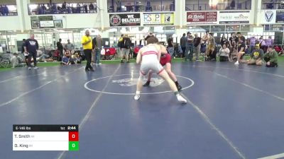 E-146 lbs Quarterfinal - Texas Smith, MI vs Desmond King, MI