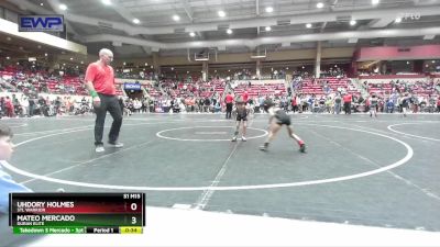 43 lbs Semifinal - Mateo Mercado, Duran Elite vs Uhdory Holmes, STL Warrior