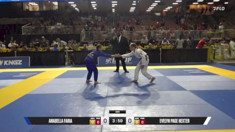 Evelyn Page Hexter vs Anabella Faria 2025 Pan Kids Jiu-Jitsu IBJJF Championship