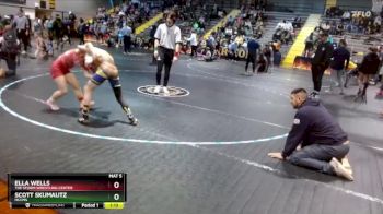 108 lbs Round 2 - Scott Skumautz, HCCMS vs Ella Wells, The Storm Wrestling Center