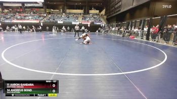 157 lbs Cons. Round 3 - 11 Aaron Gandara, Southern Oregon vs 14 Andreus Bond, Southeastern