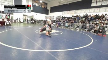 120 lbs Cons. Round 2 - Cobian Cerda, Imperial vs Brandon Gomez, Trabuco Hills