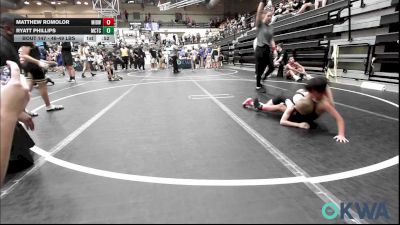 46-49 lbs Consolation - Matthew Romolor, Midwest City Bombers Youth Wrestling Club vs Ryatt Phillips, Murray County Takedown Club