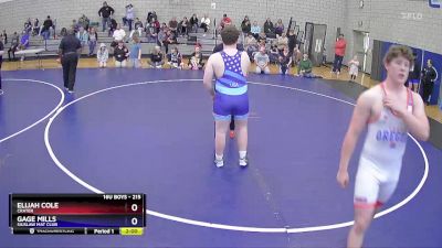 215 lbs Cons. Semi - Elijah Cole, Crater vs Gage Mills, Siuslaw Mat Club