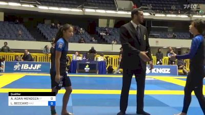ALMA ADAN MENDOZA vs LUCIA BECCARO 2022 World IBJJF Jiu-Jitsu No-Gi Championship