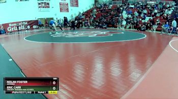 190 lbs Round 6 - Nolan Foster, Jackson vs Eric Carr, Vincent Warren High School