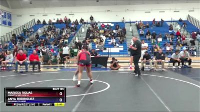 160 lbs Cons. Round 2 - Anya Rodriguez, Palomar College vs Marissa Riojas, Unnattached (UNLV)