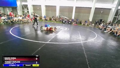 144 lbs Quarterfinals (8 Team) - David Mora, Texas Gold vs Torrey Paplow, Minnesota Red