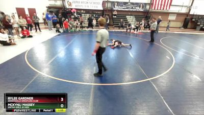 77 lbs 3rd Place Match - Rylee Gardner, Grantsville Wrestling Club vs McKynli Massey, Uintah Girls Jr High