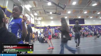 100 lbs Round 3 - Carter Evans, Team Bear Wrestling Club vs Dominik Elliott, Cane Bay Cobras