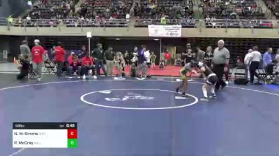 68 lbs Consi Of 8 #1 - Nella Marie Murphy-Simms, Wyoming, DE vs Parker McCray, Williamstown, WV