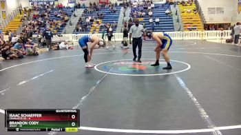 175 lbs Quarterfinals (8 Team) - Brandon Cody, Jesuit vs Isaac Schaeffer, Charlotte Hs