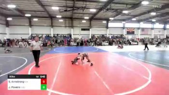 80 lbs Rr Rnd 1 - Steel Armstrong, Rim County Grapplers vs Jayce Powers, Cvbjj