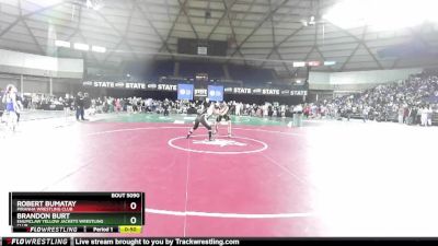 86 lbs Cons. Round 2 - Robert Bumatay, Piranha Wrestling Club vs Brandon Burt, Enumclaw Yellow Jackets Wrestling Club