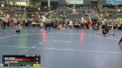 65 lbs Cons. Round 3 - Roc Rhees, Greater Heights Wrestling vs Breck Bliven, DC Elite