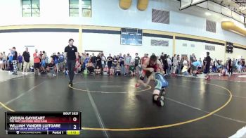 150 lbs Champ. Round 2 - Joshua Gayheart, The Fort Hammers Wrestling vs William Vander Luitgaren, Center Grove Wrestling Club