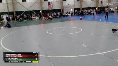 141 lbs Cons. Round 6 - Cole O`Brien, Colorado School Of Mines vs Jordan Cullors, Labette Community College