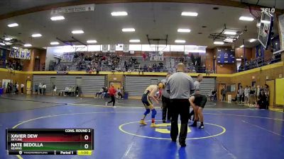 132 lbs Cons. Round 2 - Xavier Dew, Skyline vs Nate Bedolla, Kearns