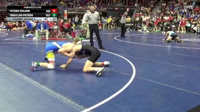 1A-132 lbs Champ. Round 2 - Braylon Peters, Westwood, Sloan vs Ryder Eklund, Ogden