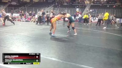 152 lbs Cons. Semi - Jayda Parker, Team Nebraska vs Teegan Sulentich, Team Iowa