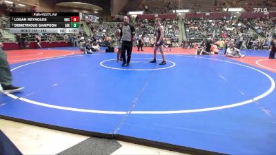 182 lbs Quarterfinal - Logan Reynolds, Battlefield Wrestling Club vs Demetrious Sampson, Arkansas