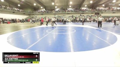 65 lbs Cons. Round 4 - Declan Kraft, Hillsboro Wrestling Club-AAA vs Gus Koetting, Ste. Genevieve Youth Wrestling Club-AAA