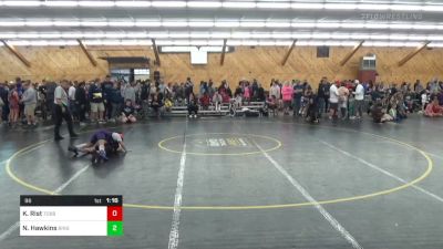 96 lbs Rr Rnd 1 - Kaylee Rist, Tobbyhanna vs Nialah Hawkins, Binghamton