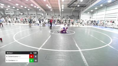 100 lbs Rr Rnd 1 - Anthony Colantuono, All-American Wrestling Club vs Dominic Cordero, Team 922