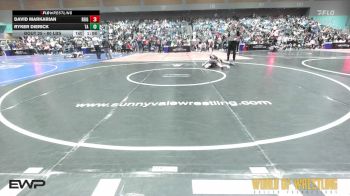 80 lbs Round Of 32 - David Markarian, Reign Wrestling Club vs Ryker Dierick, Team Aggression