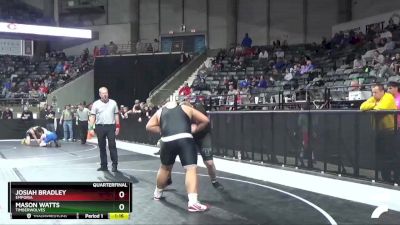 285 lbs Quarterfinal - Josiah Bradley, Emporia vs Mason Watts, Timberwolves