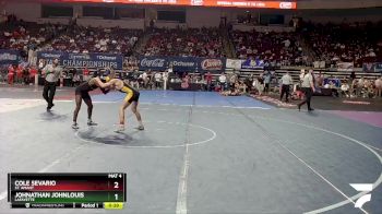 D 1 120 lbs Cons. Round 4 - Cole Sevario, St. Amant vs Johnathan Johnlouis, Lafayette