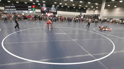 150 lbs Cons. Sub-rd Of 16 - Chase Frye, Backyard Brawlers West Wrestling vs Luke Shafer, Glendora High School Wrestling