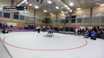 100lbs Champ. Round 3 - Kassidy Davis, Adna (Girls) vs Ny Ny Pendleton, Edmonds-Woodway (Girls)