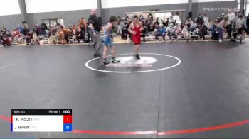 108-110 lbs Round 4 - Riley McCoy, Thunder Mountain Wrestling Club vs Josiah Binder, Peninsula Wrestling Club