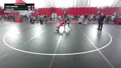 144 lbs Quarters - Jack Simpson, Black Fox Wrestling Academy vs Jake Kos, Super D Wrestling