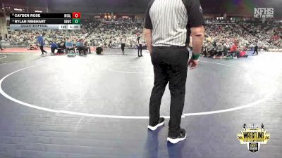 B5A-190 lbs Quarterfinal - Rylan Rinehart, Newcastle vs Cayden Rose, McAlester