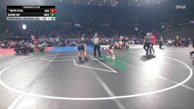 6A Boys 165 lbs Champ. Round 2 - Seth Dyal, Sandy Boys vs David Gu, Mountainside Boys