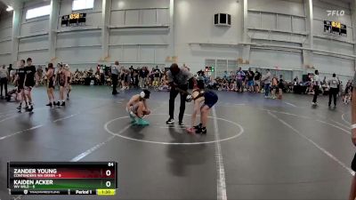 84 lbs Round 3 (8 Team) - Kaiden Acker, WV Wild vs Zander Young, Contenders WA Green