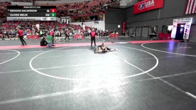 85 lbs 1st Place Match - Oliver Melin, BCWC vs Brooks Halverson, IGH/ RT Elite