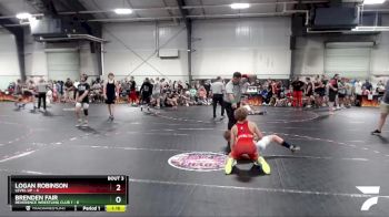 120 lbs Round 2 (4 Team) - Logan Robinson, Level Up vs Brenden Fair, Reverence Wrestling Club 1