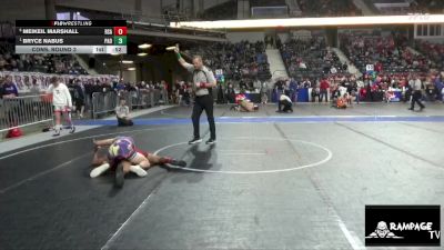 120 lbs Cons. Round 3 - Meikeil Marshall, RSA vs Bryce Nabus, Paola