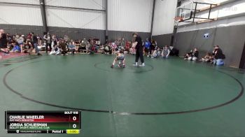 106-113 lbs Cons. Semi - Jorgia Schliesman, Reality Sports Wrestling Club vs Charlie Wheeler, Mat Rats Rebooted