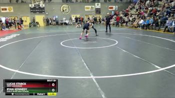 145 lbs Quarterfinal - Ryan Kennedy, Eagle River High School vs Lucas Starck, West Anchorage