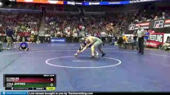 2 lbs Quarterfinal - Cole Jeffries, Osage vs CJ Hisler, Webster City