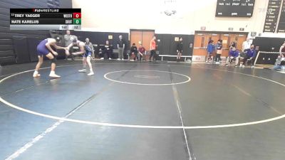 113 lbs Consi Of 4 - Trey Yaeger, Westhill vs Nate Karelus, Southington