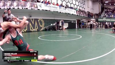 120 lbs Cons. Round 6 - Bodee Miller, Oak Harbor vs Aidan O`Donnell, Howland (Warren)