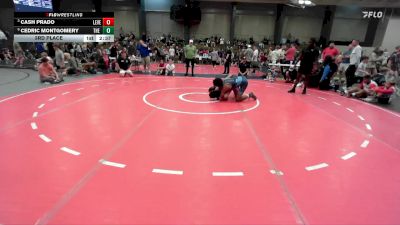 132 lbs 3rd Place - Cash Prado, Level Up Wrestling Center vs Cedric Montgomery, The Storm Wrestling Center