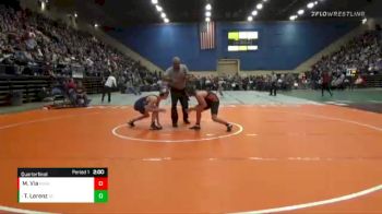 1 lbs Quarterfinal - Tristen Lorenz, Grayson County vs Mason Via, Rural Retreat
